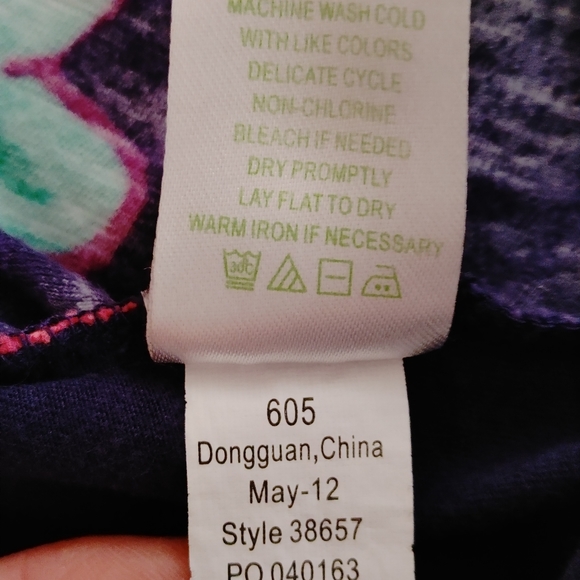 Lilly Pulitzer 2012 Print Tank with Zip Back, Navy S - Picture 10 of 10